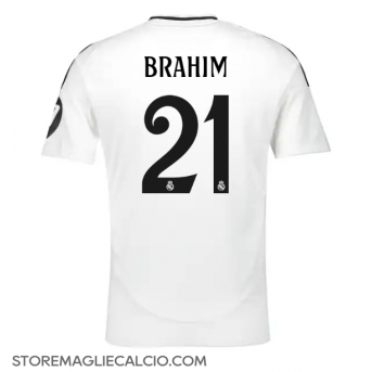 Real Madrid Brahim Diaz #21 Maglia Gara Casa Repliche 2024-25